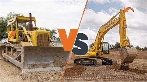 excavator vs bulldozer